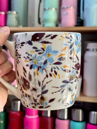 Taza floreadas