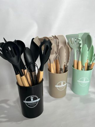 Juego de silicona reforzada con madera x12 PCs