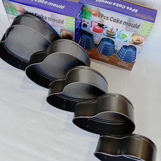 Molde de tortas corazon x5 PCs antiadherente