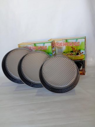 Molde de torta x3 PCs antiadherente y desmoldables
