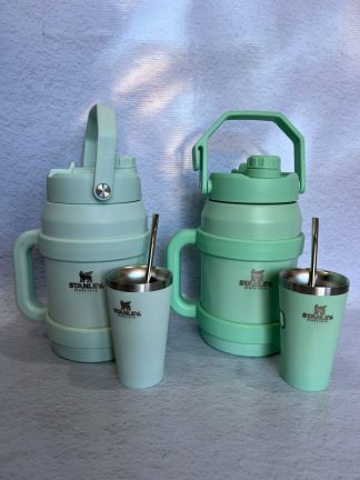 Galón 1.500ml doble pico, más mate y bombilla