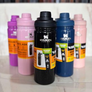 Botella con glitter de 800ml Stanley con pico a rosca y agarre fijo