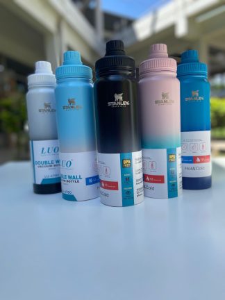 Botellas Stanley de 800ml bicolor con tapa a rosca