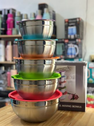 Bolw de acero inoxidable 5 piezas