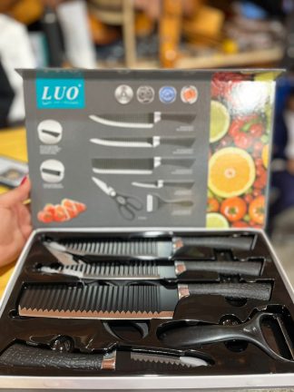 Juego de cuchillos marca LUO Lu-5201 x6 pcs