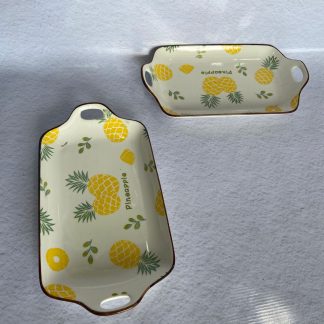 Bandejitas fruteras diseño de anana