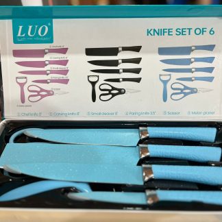 Juego de cuchillos X6 PCS marca LUO LU-5205