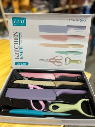 Juego de cuchillos X6 PCS en caja