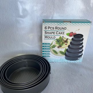 Moldes para tortas x6pc desmoldables y antiadherente