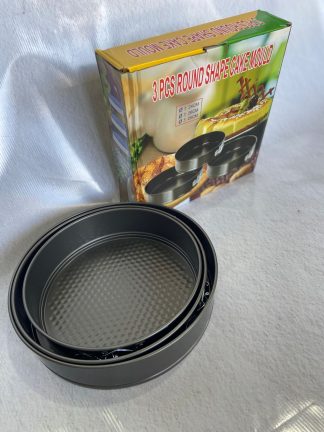 Moldes de tortas X3 PCS antiadherente y desmoldables