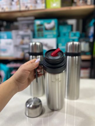 Termo media manija de 1L Acero inoxidable y pico clásico