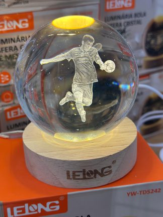 Lámpara esfera de cristal 3D tamaño grande