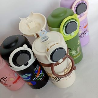 Botellas termicas infantil con pico de goma y Acero inoxidable, trae sensor de temperatura