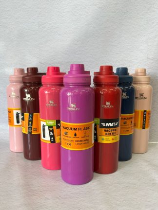 Botellas termicas Stanley de 800ml con glitter y pico a rosca