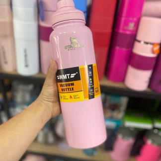 Botella termica de 1.2L con glitter marca Stanley y pico a rosca