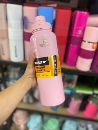 Botella termica de 1.2L con glitter marca Stanley y pico a rosca