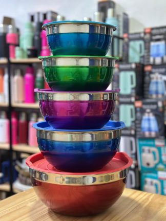 Bowl de acero inoxidable 5 piezas grandes