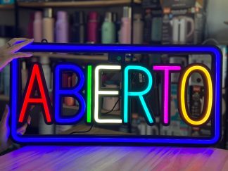 Cartel luminoso para negocio