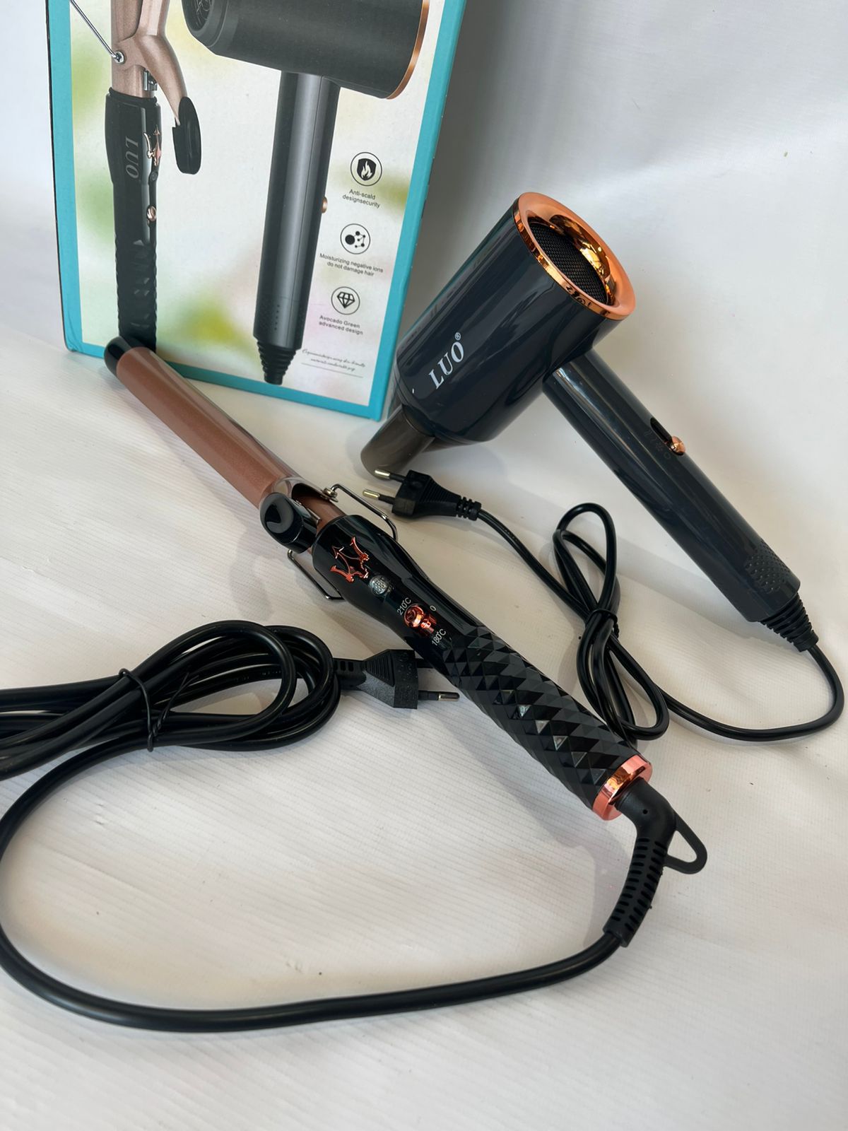 Secador más buclera marca LUO CALIDAD PREMIUM