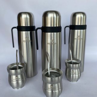 TERMO MEDIA MANIJA, INCLUYE MATE Y BOMBILLA