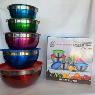 Bowl por 5 pcs con tapa