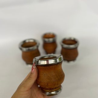 Mate de Algarrobo con Base y Virola de Acero