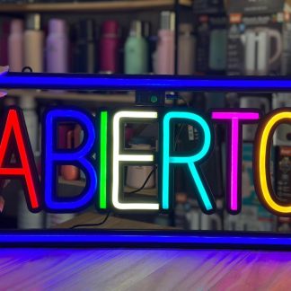 Cartel luminoso para negocio