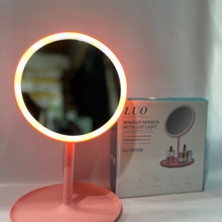 Espejo de Maquillaje LUO con Luz LED, 3 Modos de Iluminación, Base y Diseño Redondo