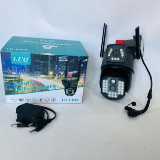 Cámara Smart WiFi Lu-E107 Doble Lente 1080p Exterior con Detección de Movimiento y App V380Pro