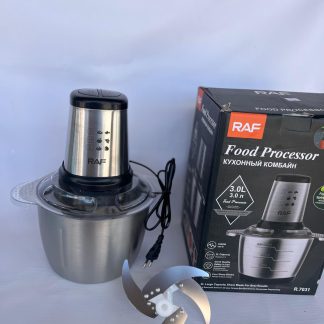 Procesadora de Alimentos RAF Acero Inoxidable 3L 1000W 4 Cuchillas