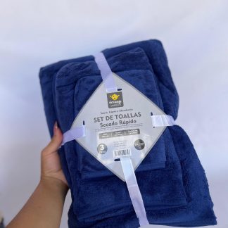 JUEGO DE TOALLONES SECADO RÁPIDO X4PCS