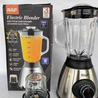 Licuadora RAF con Jarra de Vidrio, Triturador, 1.5 Litros, 1000W