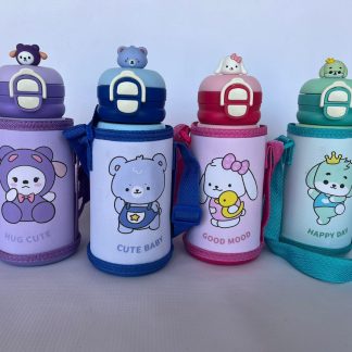 Botella Infantil Hoppy Doble Pico con Correa y Estuche