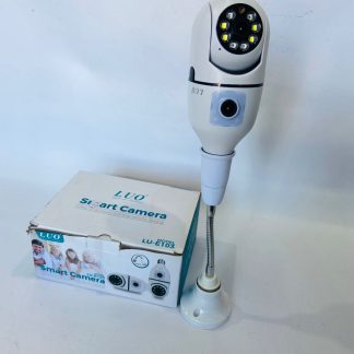 Foco cámara DOBLE VISOR Luo Lu-103 PTZ 360 visión nocturna audio bidireccional detección movimiento