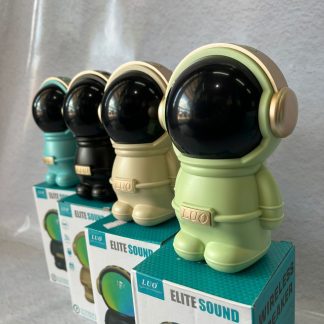 Parlante astronauta con luces y carga usb