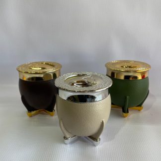Mates de antivuelco media tapa PVC por dentro super lindos