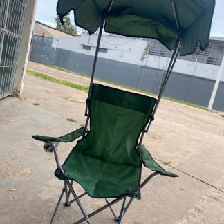 Silla de camping con apoya brazos y techo