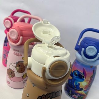 Botella de Agua Reutilizable 550ml con Doble Pico y Manija