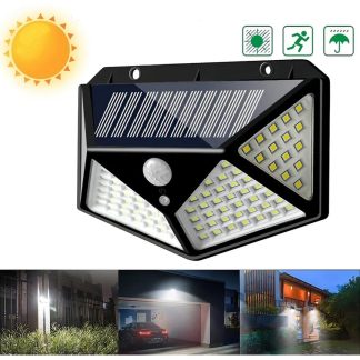 Reflector con panel solar y sensor de movimiento