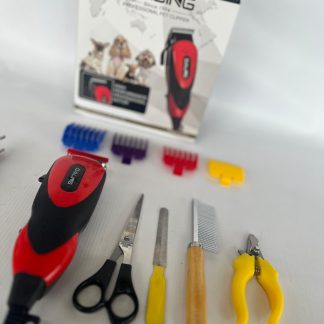 Maquina de corte canino con accesorios incluyendo corta uñas