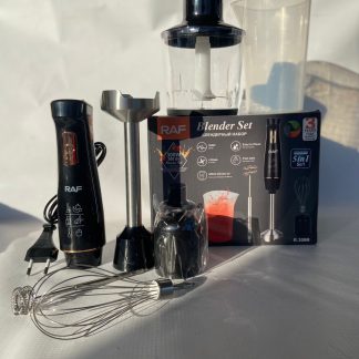 Mini Pimer 5 en 1 con Triturador, Jarra, Batidor y Procesador