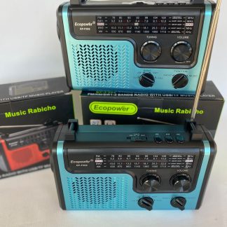 RADIO ECOPOWER EP-F302 FM/AM/SW1 MP3 entrada pendrive pilas Antena recarga batería