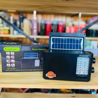 Radio Ecopower Multibanda AM FM SW con Bluetooth, USB, MicroSD y Panel Solar