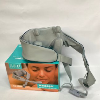 Masajeador eléctrico recargable para cuello y espalda tipo mochila con calor y 2 formas