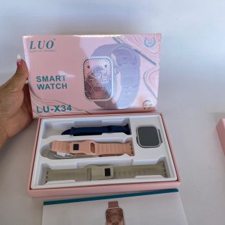 Reloj smart Watch LUO LU-x34 3 mayas con strass y cargador