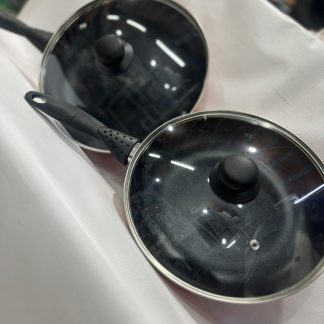 Sartén marca JEFFY LE CHEF con tapa de vidrio antiadherente y espátula de regalo 28cm