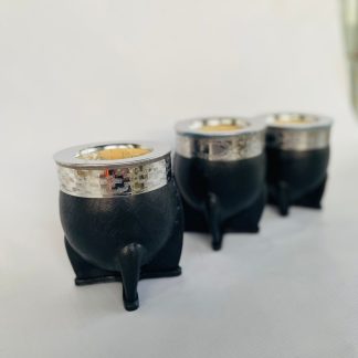 Mate Imperial Calabaza Virola Acero Forro Cuero