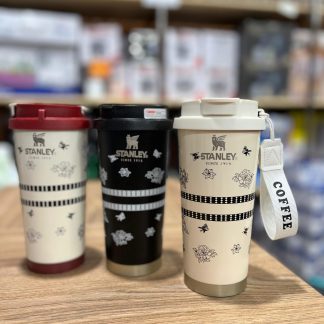 Vasos cafeteros, térmicos. Doble pico y con correa 500ml