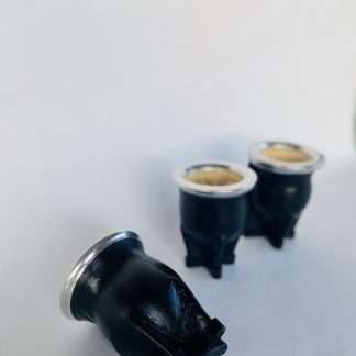 Mates vaqueta premium, calabaza por dentro forrado en cuero de 4 patitas reforzadas con virola de aluminio