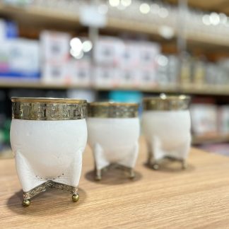 Mates imperiales con base y virola de 100% alpaca calidad premium, calabaza por dentro